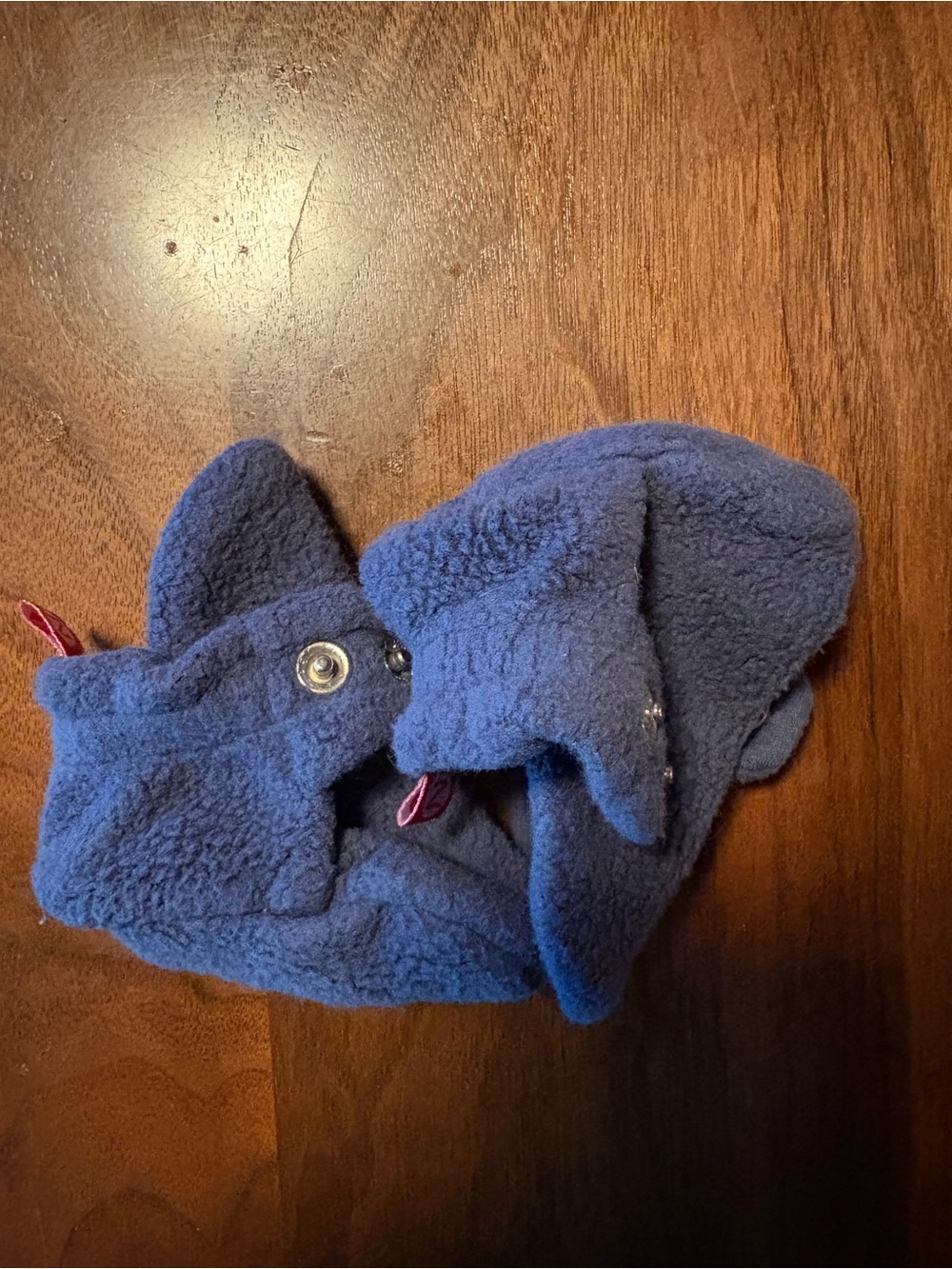 Blue Zutano fleece 3m baby booties with snaps